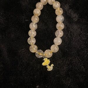 Elegant Gold Peanut Charm Bracelet